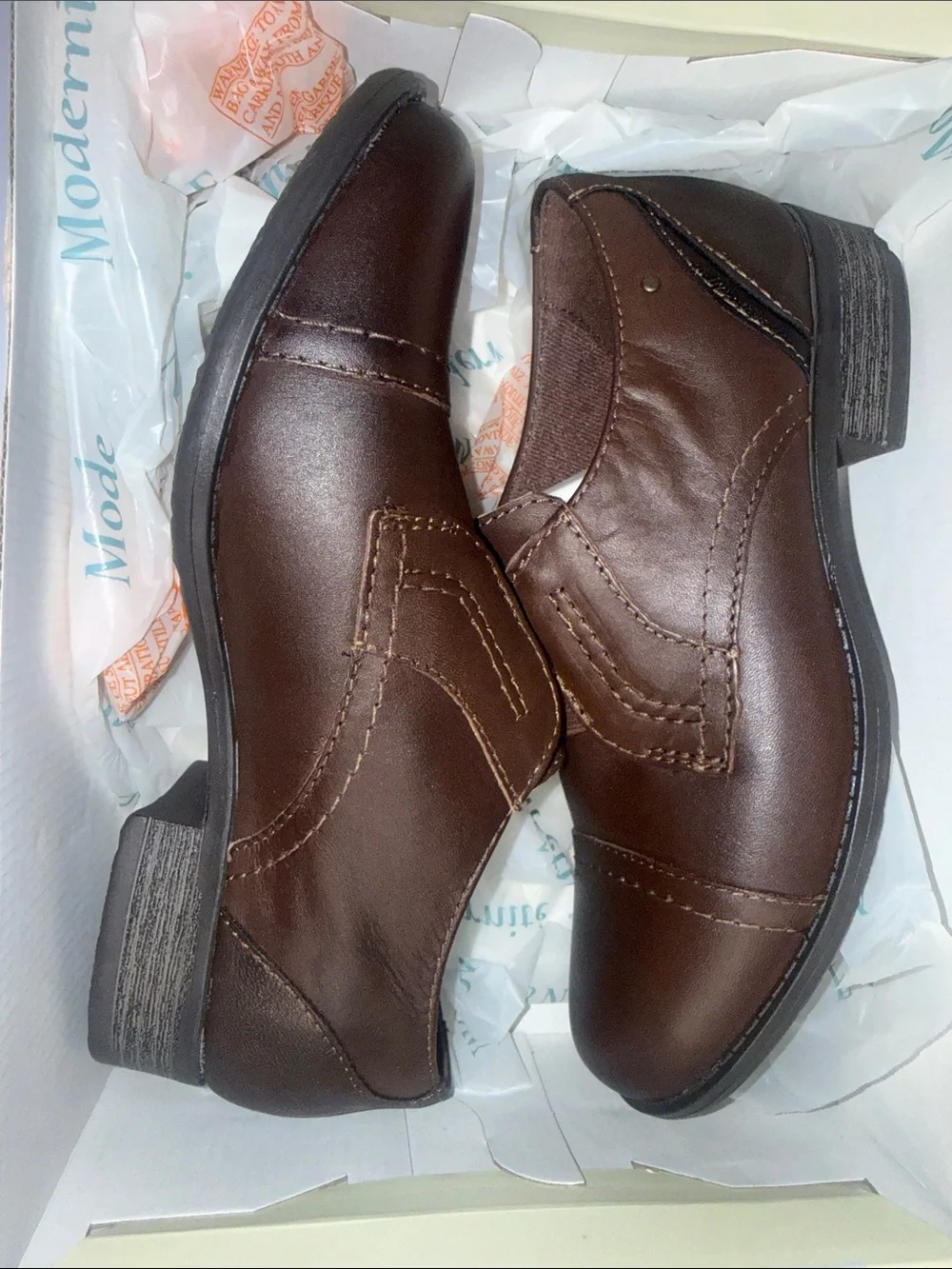 Earth Origins Men's Slip-On Loafers in Brown